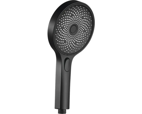 Černá sprchová hlavice do koupelny