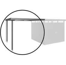 Detail terasové střechy s podpěrnými sloupky