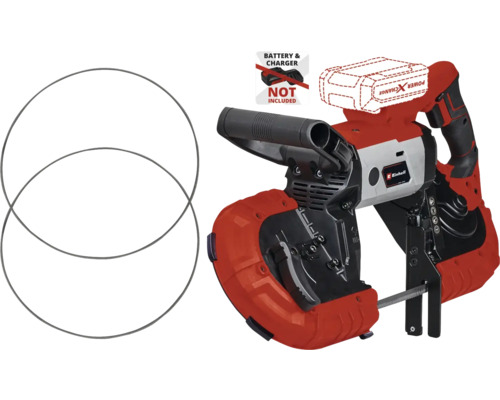 Jednoruční pásová pila na kov Einhell se dvěma pilovými pásy