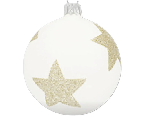 Vánoční koule se vzorem hvězdy