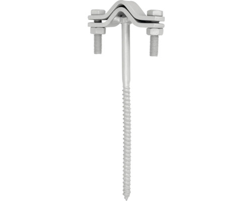 Zemní kotva se šroubem a upevňovacími prvky
