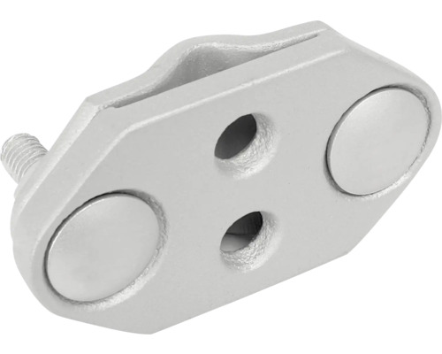Kovový konektor se šroubem a dvěma otvory