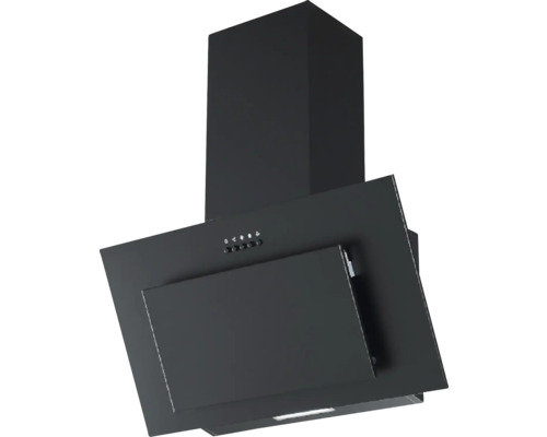 Černý odsavač par pro odvětrávání kuchyně