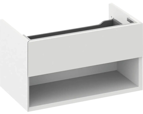 Skříňka pod umyvadlo RAVAK Lite šedá 80 x 43 x 45 cm Skříňka pod umyvadlo s otevřenou policí do koupelny