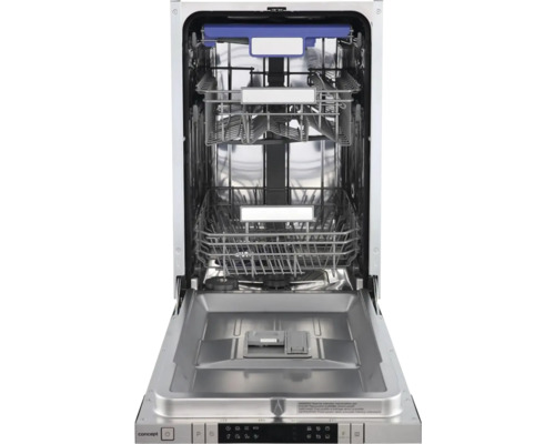 Vnitřní pohled na myčku s vysunutými mycími koši