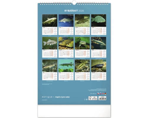 Rybářský kalendář pro rok 2026