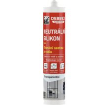 Debbex neutrální silikon pro těsnění skla
