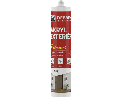Debbex Akryl Exterior kartuše s tmelem