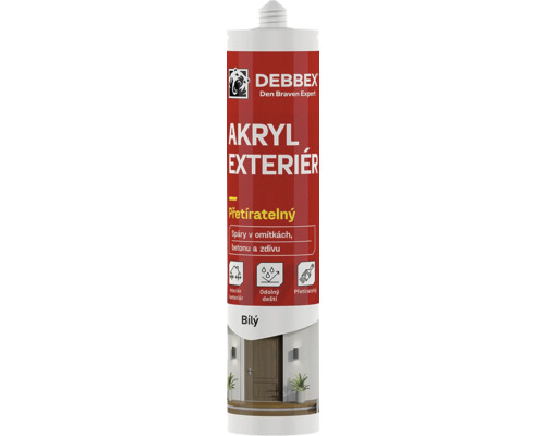 Kartuše akrylového tmelu Debbex Exterior