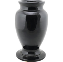 Černá keramická váza