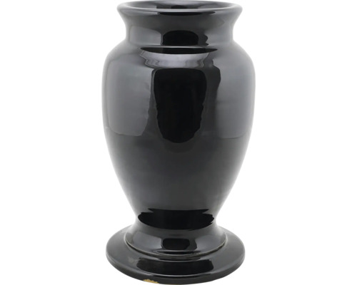 Černá keramická váza