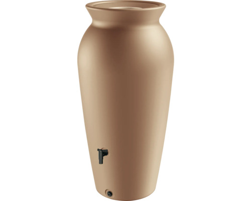 Nádoba na dešťovou vodu ve tvaru vázy s kohoutkem