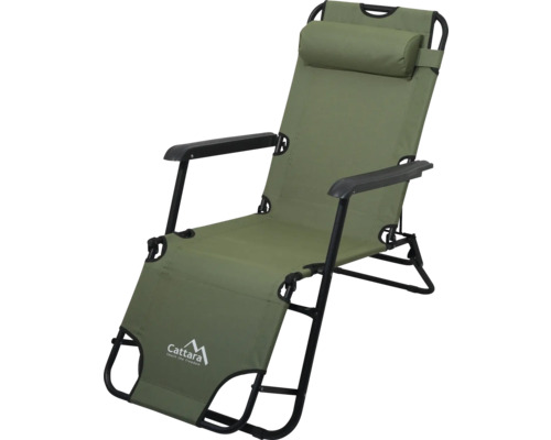 Zahradní lehátko s polštářem a nastavitelným opěradlem