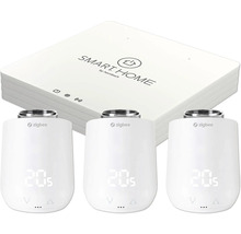 Sada termostatických hlavic chytré domácnosti se standardem Zigbee a bránou