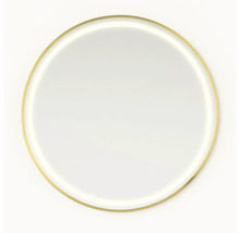 Kulaté zrcadlo s úzkým rámem