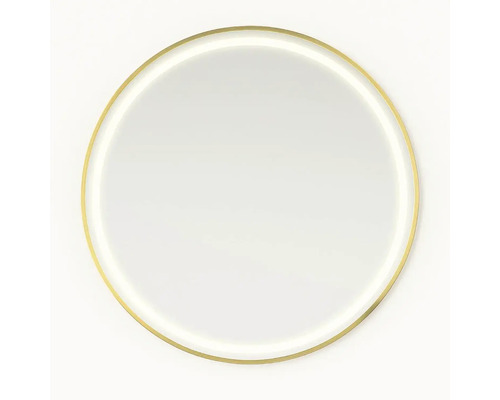 Kulaté zrcadlo s úzkým rámem