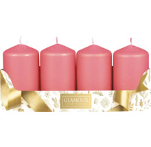 Čtyři svíčky ve tvaru válce v dekorativním balení