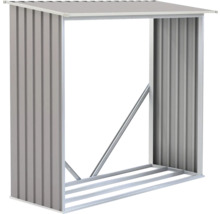 Kovový regál na palivové dřevo