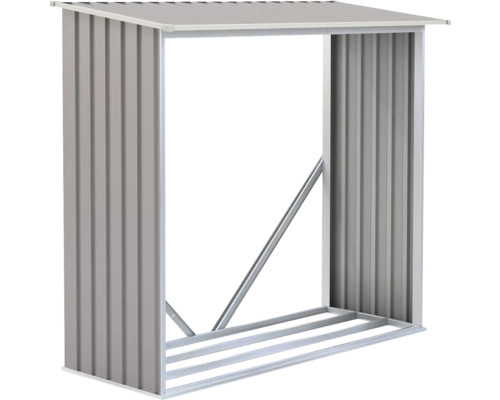 Kovový regál na palivové dřevo