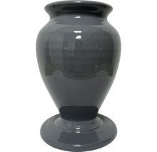 Šedá keramická váza na květiny