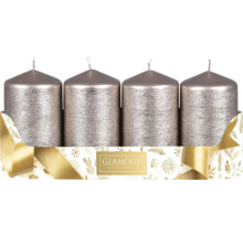 Čtyři svíčky ve tvaru sloupů v balení