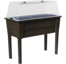 Zvýšený záhon s průhledným víkem pro zahradu