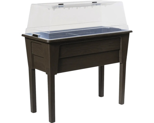 Zvýšený záhon s průhledným víkem pro zahradu