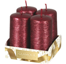 Čtyři svíčky ve tvaru válce v balení