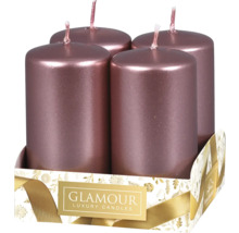 Čtyři válcové svíčky v balení