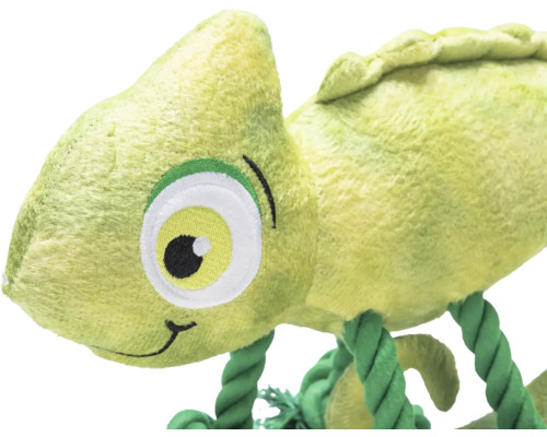 Plyšový chameleon s provazovýma nohama