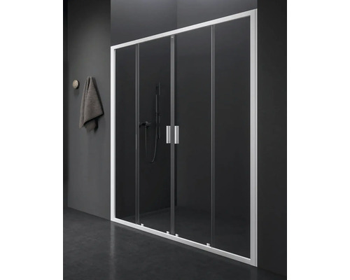 Sprchové dveře do niky RAVAK Blix II 200 cm barva rámu bílá dekor skla čiré sklo 0YMK0E00Z1 Sprchové dveře s rámem a skleněnými panely v koupelně