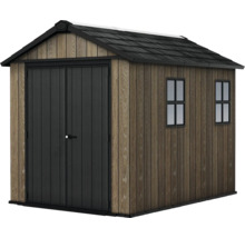 Zahradní bouda s dvoukřídlými dveřmi a okny