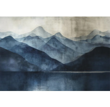 Nástěnný obraz s horskou krajinou a jezerem