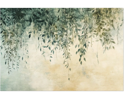 Ilustrace visících větví s listy