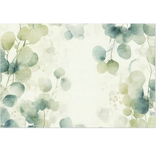 Akvarelová ilustrace listů eukalyptu