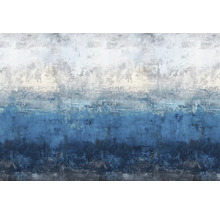 Tapeta s abstraktním designem v modré a bílé barvě