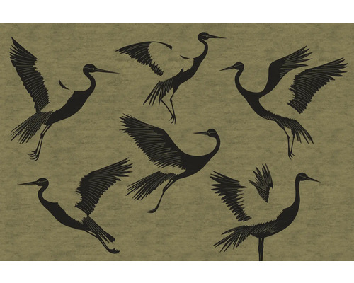 Tapeta se vzorem jeřábů