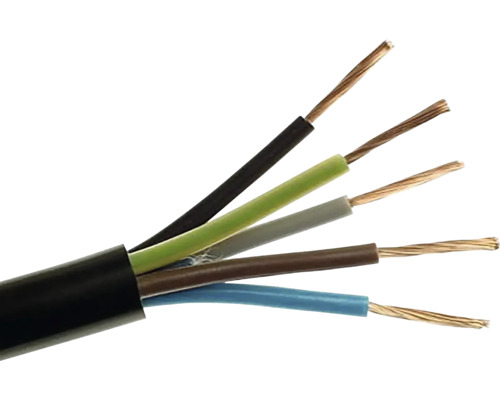 Elektrický kabel s pěti vodiči