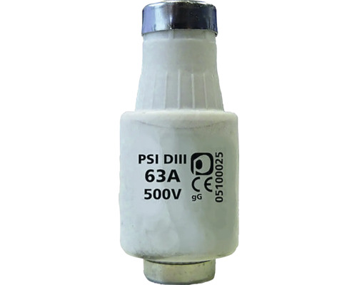 Pojistková vložka PSI DIII 63A 500V