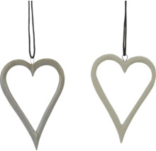 Dva přívěsky ve tvaru srdce se závěsem