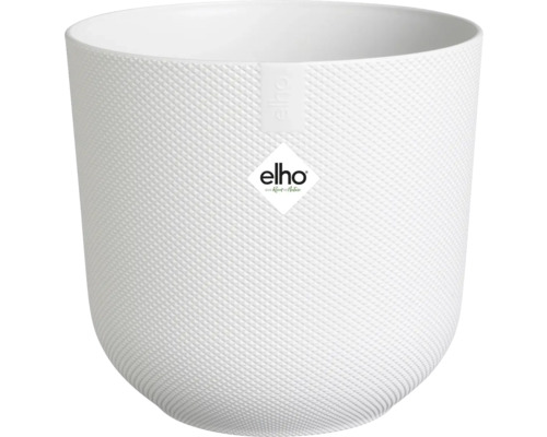 Bílý květináč Elho s kosočtvercovým vzorem