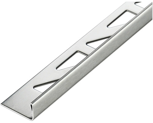 Lišta Akkit nerez L profil 11x3000 mm stříbrná Kovový obkladový profil