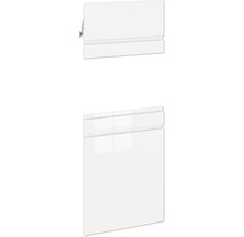 Bílá koupelnová skříňka se dvěma dvířky