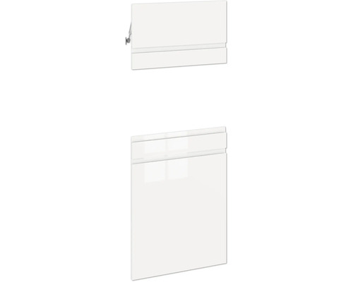 Bílá koupelnová skříňka se dvěma dvířky