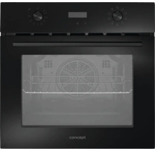 Černá trouba Concept s prosklenými dvířky