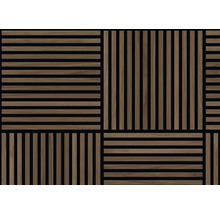 Dřevěný panel s přímočarým designem pro stěny a strop