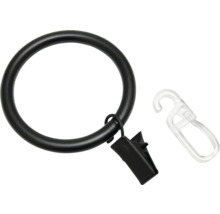 Kroužek na závěs se záclonovým hákem a kluzákem