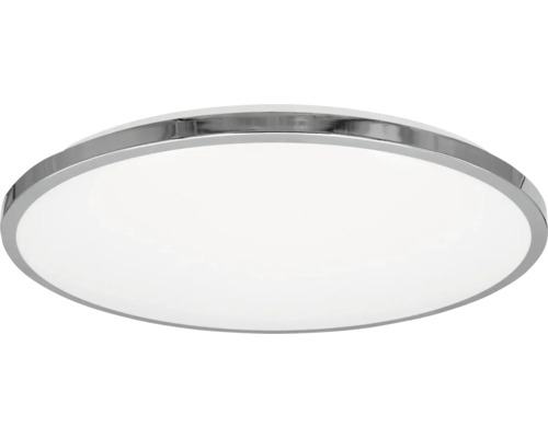 Kulaté stropní svítidlo se stříbrným rámem