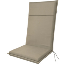 Podložka s vysokým opěradlem se šňůrkami pro připevnění k zahradním židlím