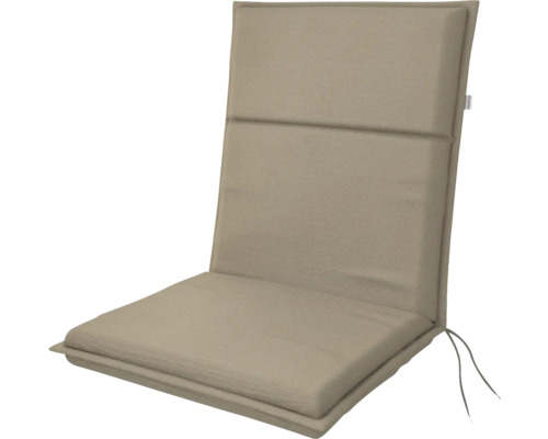 Polstr s nízkou opěrkou LIFE 100 x 48 x 4 cm Podložka na lehátko s vázacími pásky